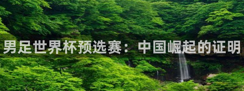 免费足球比赛直播高清：男足世界杯预选赛：中国崛起的证明